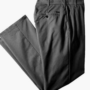 Izod American Chino Dress Casual Business Charcoal Pants Big Men's 48W 29L